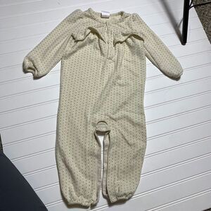 Baby Gap Polka Dot Fleece Sleepwear Footie Pajamas 18-24 Months